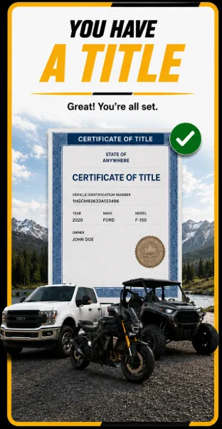 You Have A Title — See Registration Options